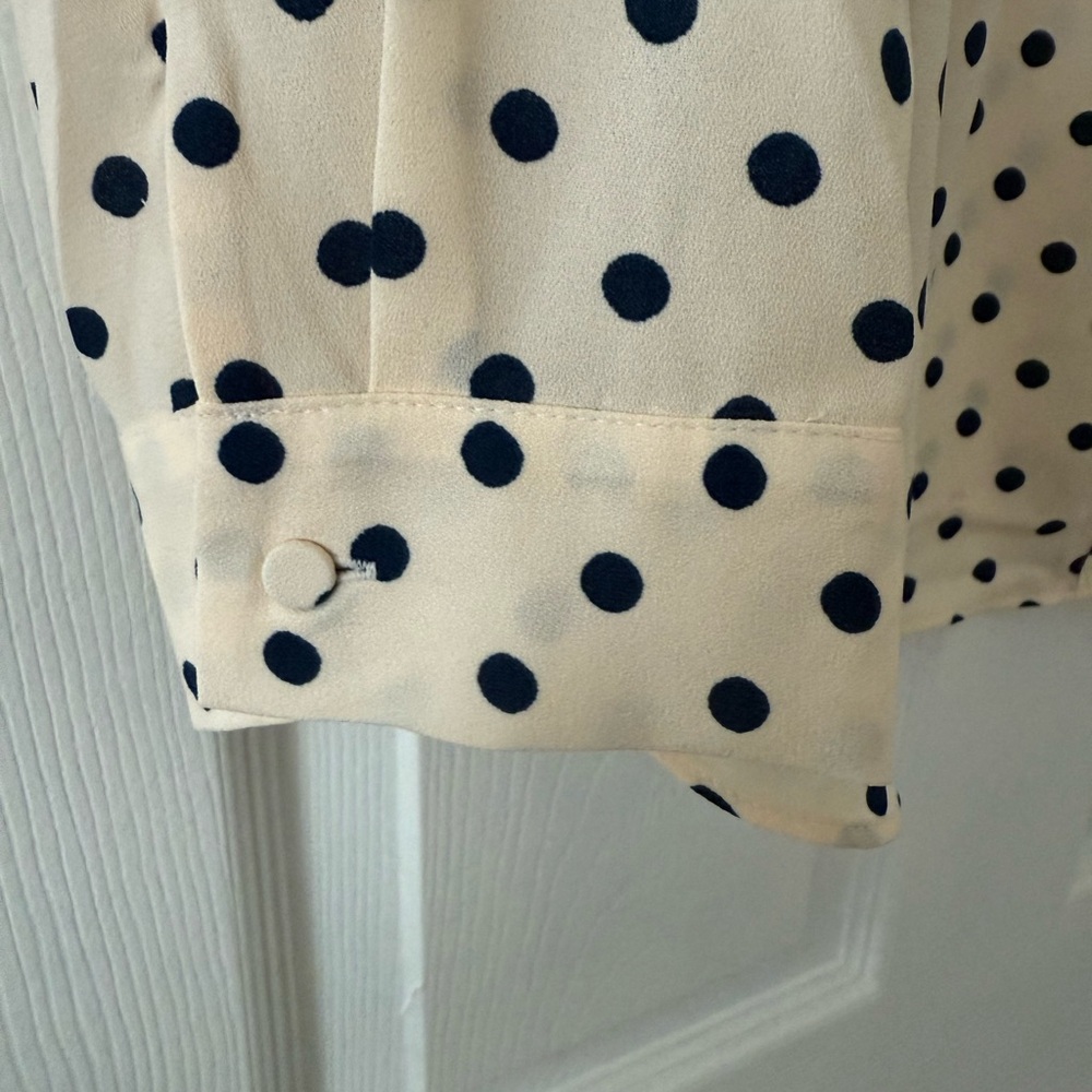 LC Lauren Conrad Women’s Cream Blouse 💙 NEW WITH TAGS 💙 Size 2X - Picture 6 of 10